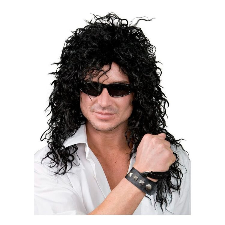 Rock God Costume Wig - Black