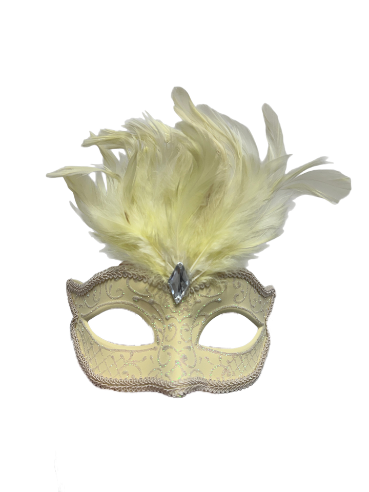 Daniella Cream Eye Mask with Feathers