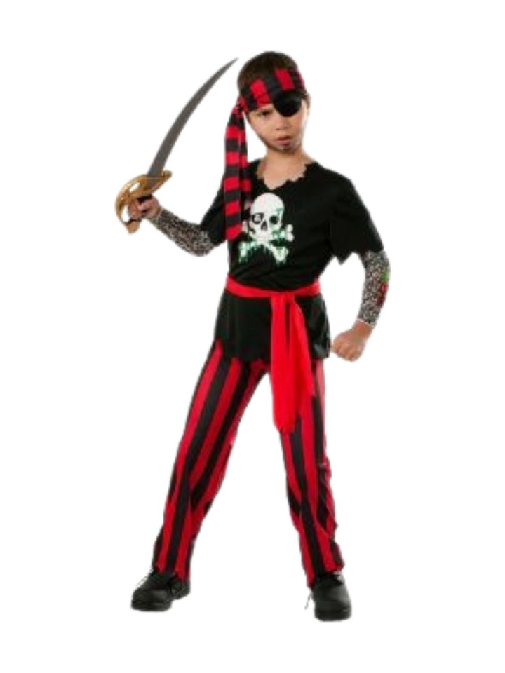 Tattooed Pirate Boys Costume