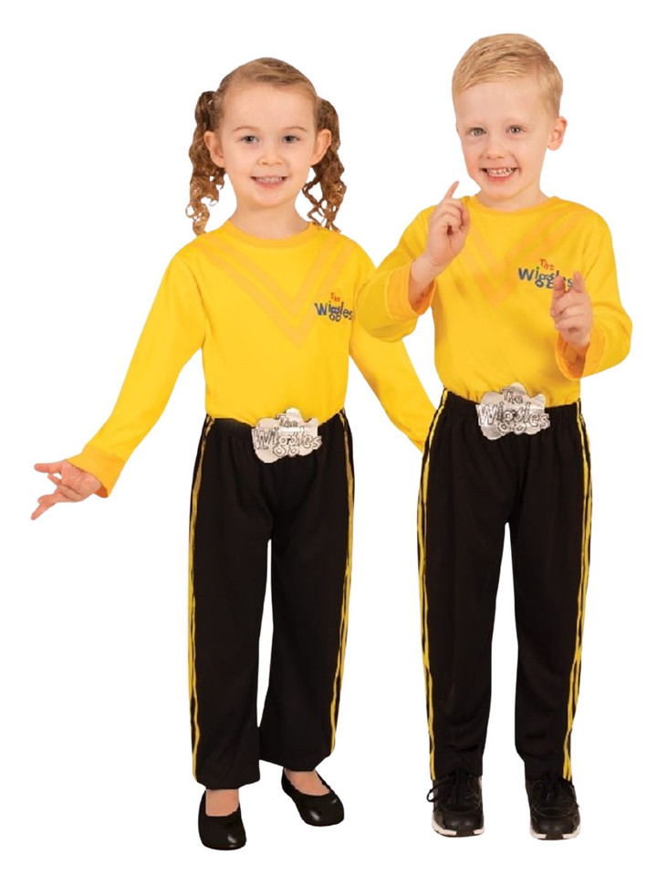 Yellow Wiggle Kids Top And Pants Costume Yellow Wiggle Kids Top And Pants Costume