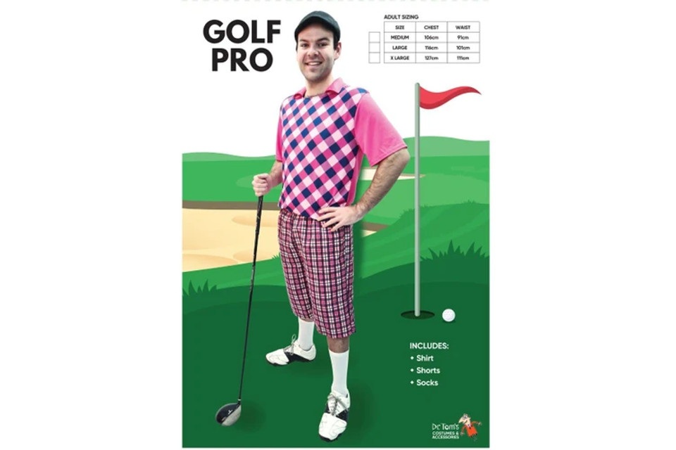 Golf Pro Costume Pink