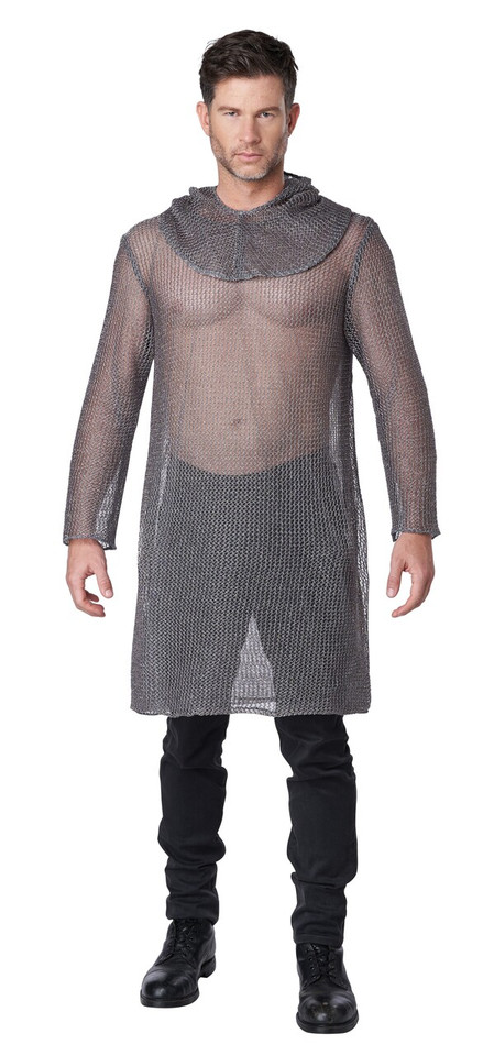 Metallic Knit Chainmail Adult Costume
