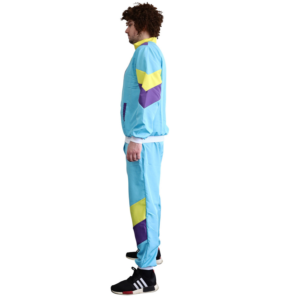 80's Tracksuit Mens Blue Costume