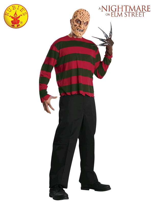 Freddy Krueger Mask And Shirt Costume
