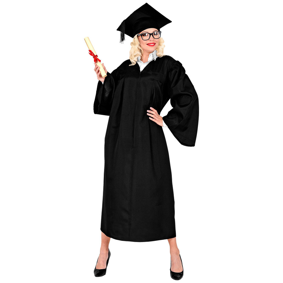 Graduate Gown and Hat Costume