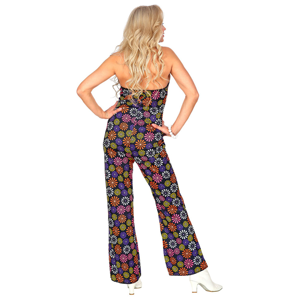 Groovy Blue Flowers Adult Costume
