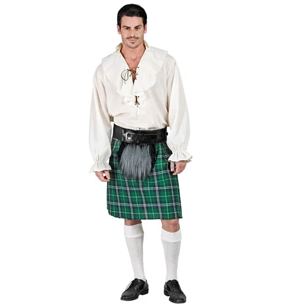 Kilt with Plush Purse Adult Costume