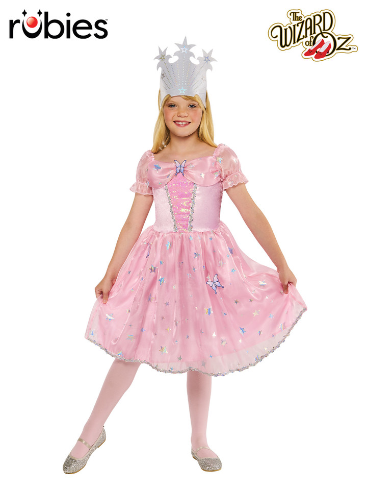 Glinda Deluxe Wizard Of Oz Girls Costume
