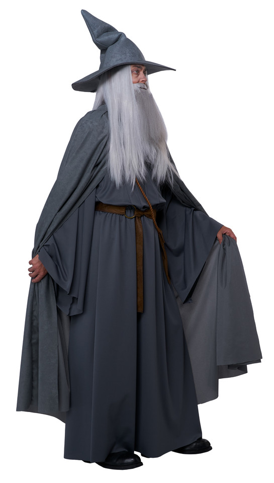 Grey Wandering Wizard Costume Adult Plus Size