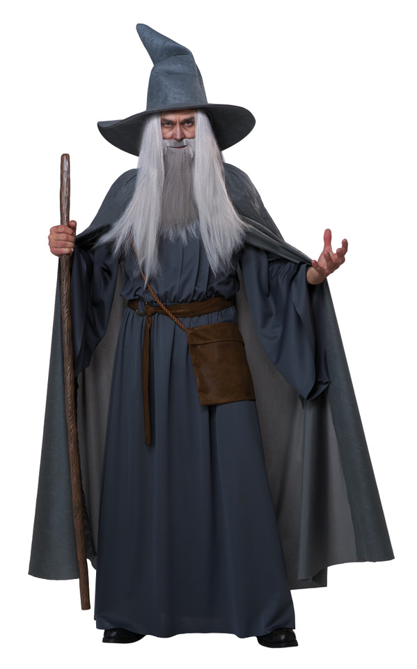 Wandering Wizard Grey Adult Costume