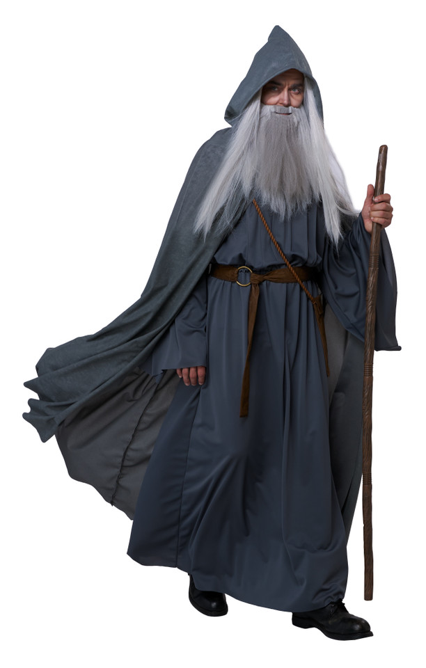 Wandering Wizard Grey Adult Costume