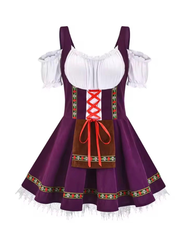 Purple Oktoberfest Dress