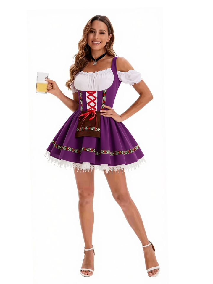 Purple Oktoberfest Dress