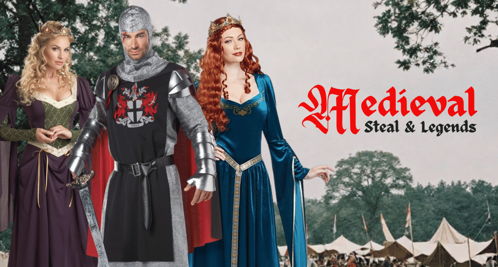 Medieval Knights And Maiden costumes image