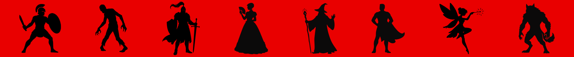 Doyles Costumes Header Image with Shadow Characters