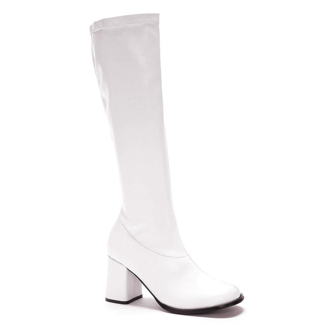 white vinyl boots