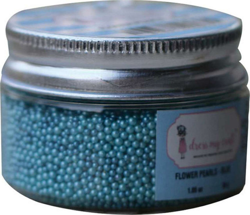 Dress My Craft Flower Pearls 1.5oz - Blue