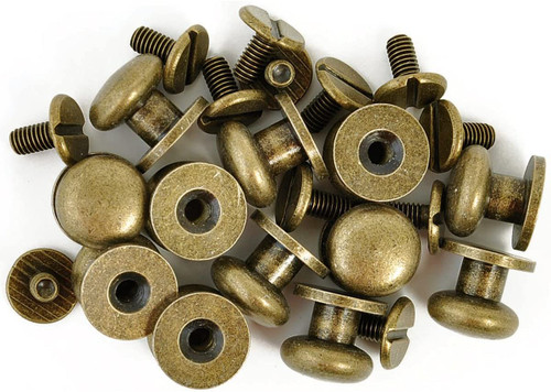 Kaiser Treasures - Metal Knobs Brass 12/pkg