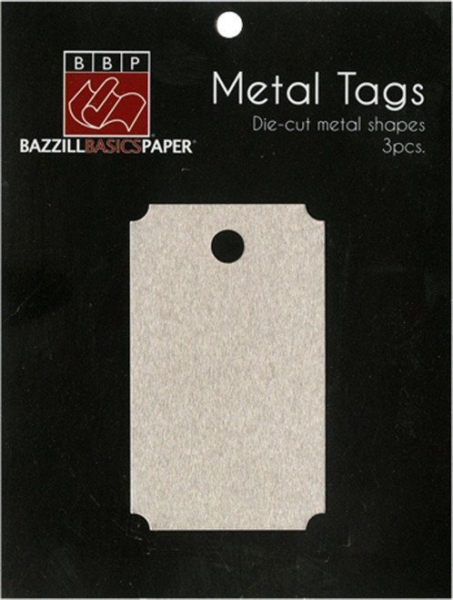 Silver Metal Tags - Movie Ticket (disc)