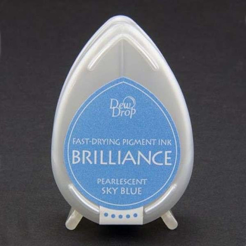 Brilliance Dew Drop Pigment Ink Pad - Pearlescent Sky Blue (disc)
