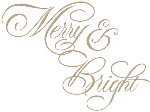 Glimmer Hot Foil Plate - Merry & Bright