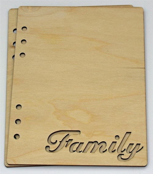 6X8 Wood Album Coverset - Family