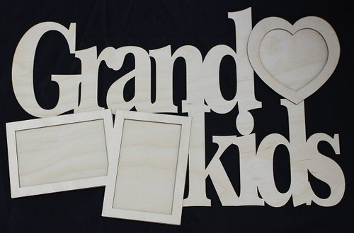Grandkids 1/8" Birch Wood Frame