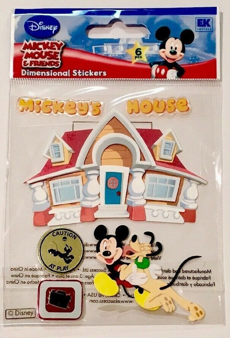 Disney Dimensional Stickers - Mickey's House (disc)