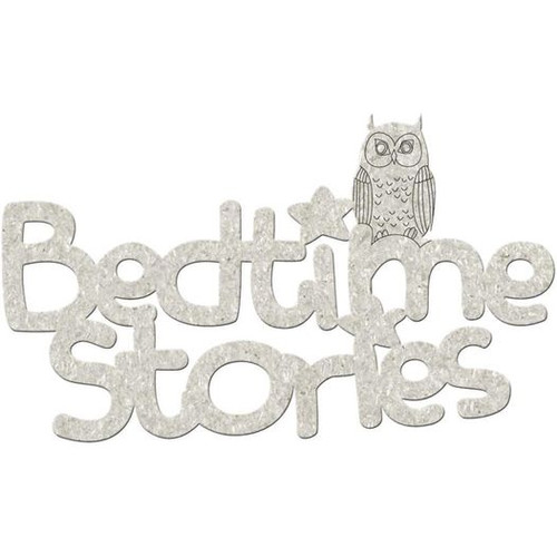 Chipboard Die Cut Word - Bedtime Stories