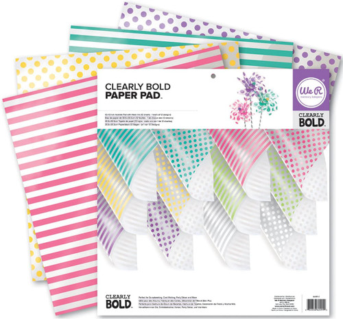 We R Memory Keepers Acetate Pad, 12" x 12" - Clearly Bold
