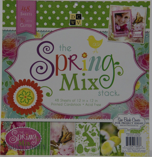 DCWV 12"x12" Paper Stack - The Spring Mix (disc)