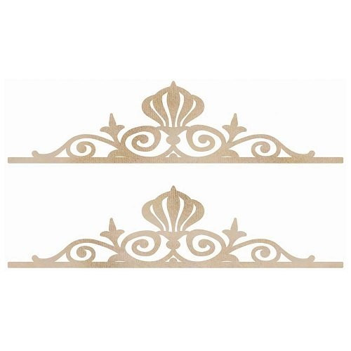 Wooden Flourishes -  Fancy Borders 2/pkg (disc)