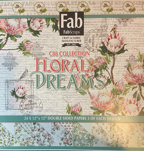 Fabscraps Paper Pack -  Floral Dreams (disc)