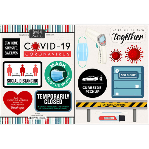 Covid 19 Sticker Pack (2 sheets)