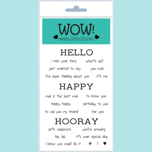 WOW! Clear Stamp Set - Hooray