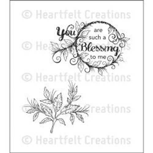 Heartfelt Creations Cling Rubber Stamp Set  - Blessing to Me (disc)