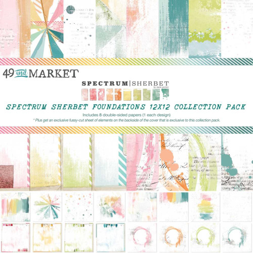 49 and Market Collection Pack 12"X12" - Spectrum Sherbet Foundations