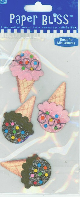 Paper Bliss Adhesive Accents - I Scream You Scream
