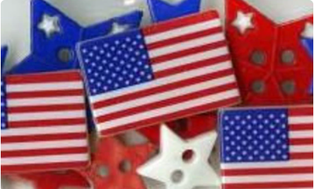 Patriotic Shapes Dress It Up Embellishments