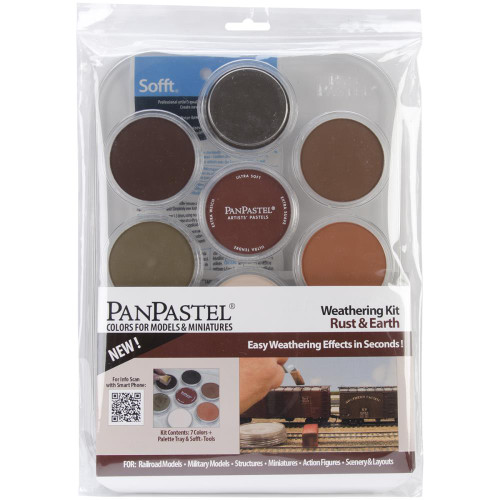 PanPastel Ultra Soft Artist Pastel Set 9ml 7/Pkg - Weathering - Rust & Earth
