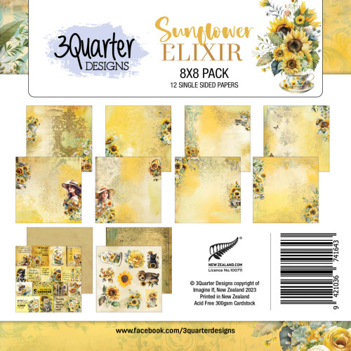 Paper Pack 8x8 - Sunflower Elixir