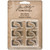 Tim Holtz - Idea-Ology - Metal Mini Corners 12/Pkg - Antique Nickel, Brass & Copper