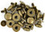 Kaiser Treasures - Metal Knobs Brass 12/pkg