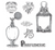 Sizzix Stamp & Die Set - Parfumerie (disc)