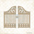 Chipboard Die Cut Image - Grand Garden Gate