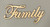 Wood Die Cut - Word - Family