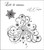 Heartfelt Creations Cling Rubber Stamp Set  - Snowflake Medley (disc)