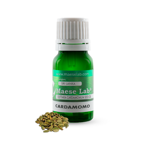 Cardamom Essential Oil: Facilitates digestion, is good for treating dizziness, vomiting and heartburn.