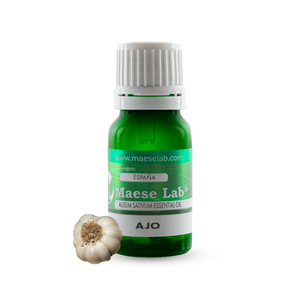 Ätherisches Knoblauchöl: immunstimulierende Wirkung, bekannt für seine antibakteriellen und antimikrobiellen Eigenschaften.