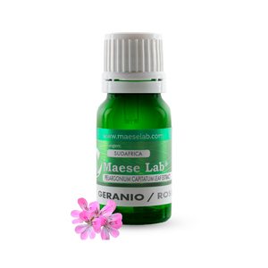 Aceite Esencial de Rosa Geranio: aroma floral con ligeras notas dulces y frescas.
